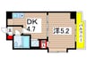 ワコーレ宮前平 1DKの間取り