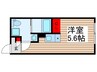 仮)足立区竹の塚6丁目MS新築工事 1Rの間取り