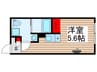 アンドレジデンス竹ノ塚 1Rの間取り