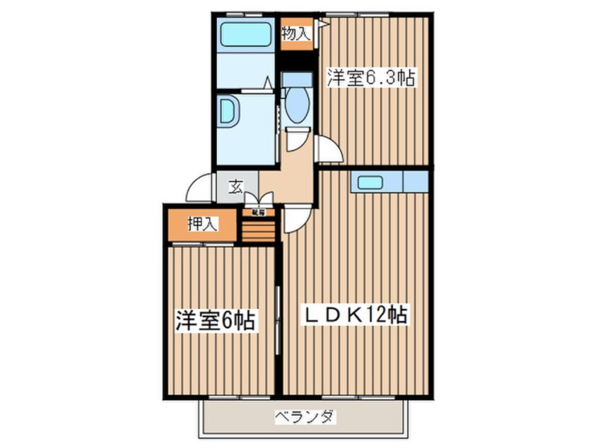 間取図 ビュ－バレ－湘南