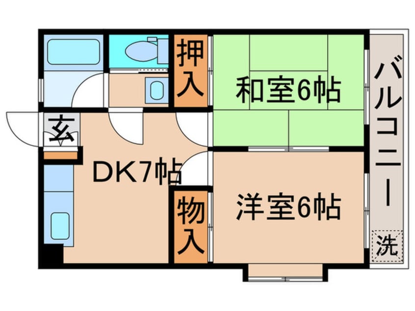 間取図 ハイムジ－エス