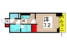アグレアーブル　エモア 1Kの間取り