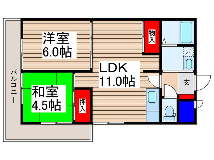 間取り図 ハイツヒーロー