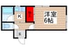 ポルカ－レⅡ 1Kの間取り