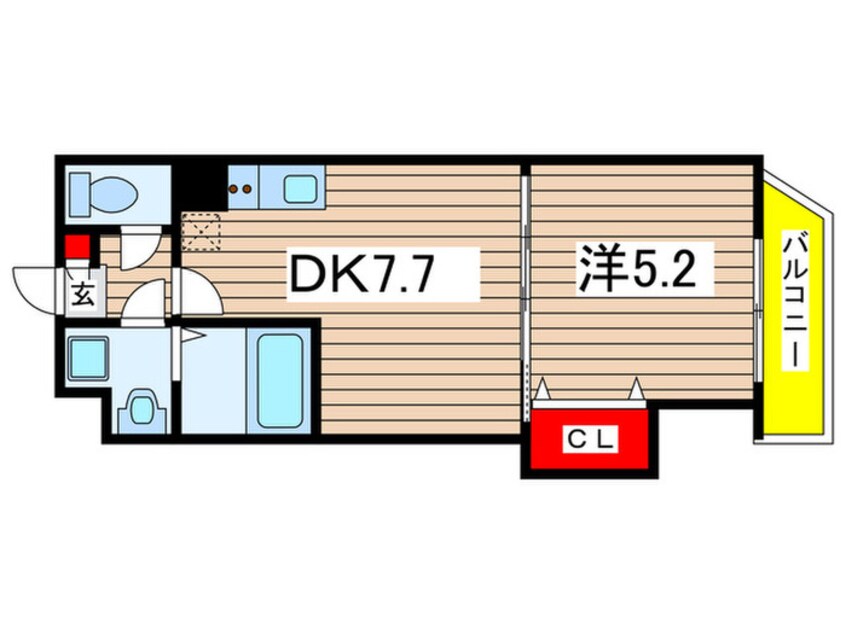 間取図 レジデンス千葉新宿