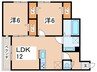 マルベリー 2LDKの間取り