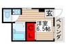 島根マンション 1Rの間取り