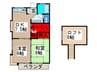 ハイクオリティハイツらん 2DKの間取り
