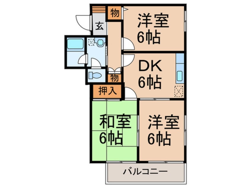 間取図 グリーンヒルズ南大泉Ａ