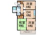 グリーンヒルズ南大泉Ａ 3DKの間取り