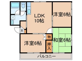 間取図 グリーンヒルズ南大泉Ｃ