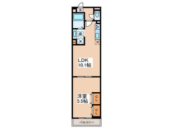 間取図 Dアセット栄町