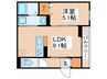 Dアセット栄町 1LDKの間取り