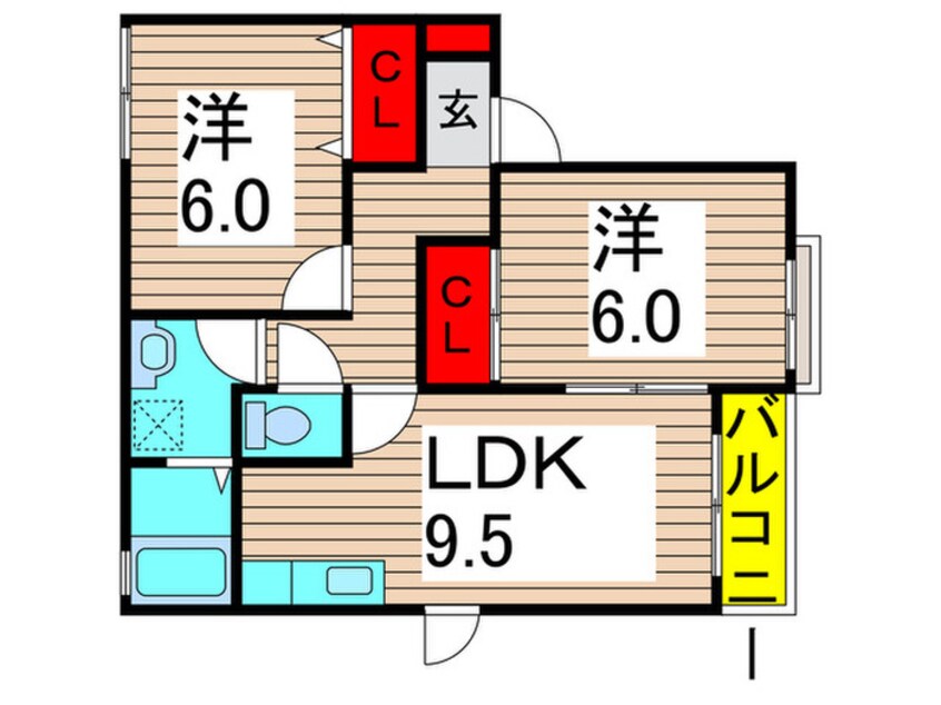 間取図 シャロ－ム