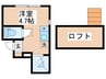 グラード氷川台 1Rの間取り