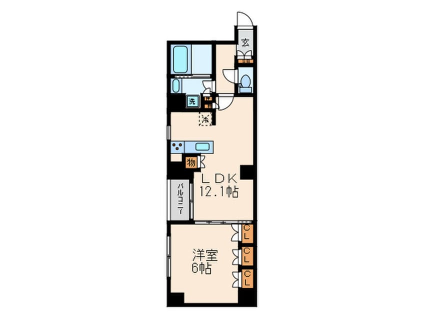 間取図 S-RESIDENCE日本橋馬喰町