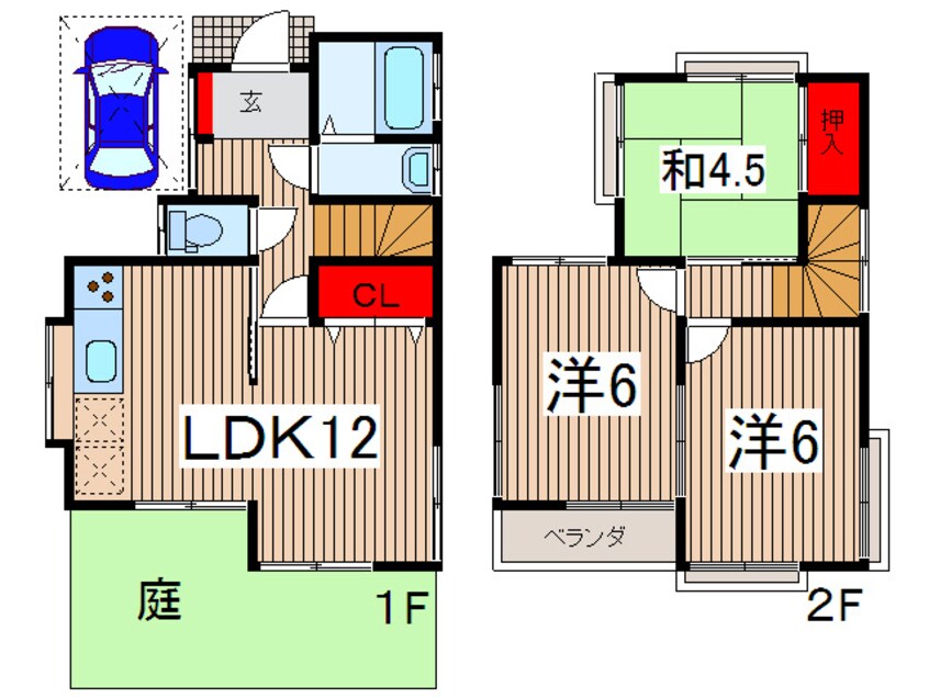 間取図 木村様貸家