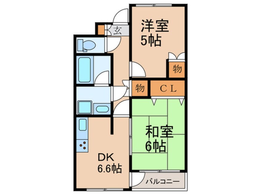 間取図 一ノ坂ハイツ