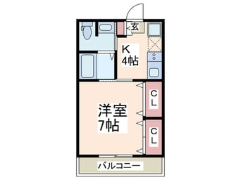 間取図 ラピスもえぎ野