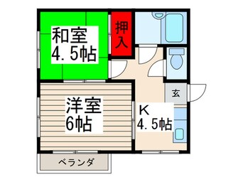 間取図 グリーンハイツあかね