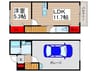 ガレージハウスM 1LDKの間取り