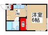 第１ウィスタリア 1Kの間取り