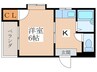 ウエストプラザ 1Kの間取り