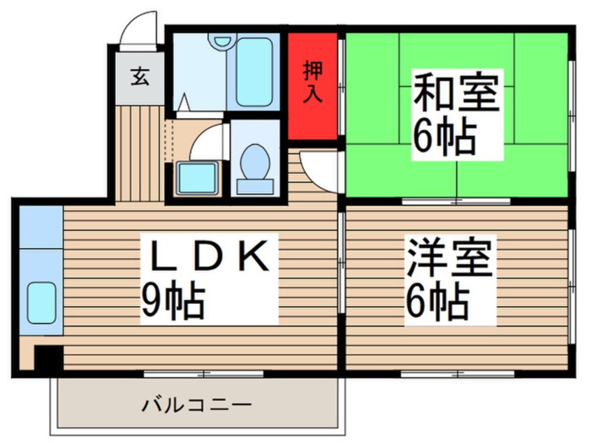 間取図 セピアコ－ト中村