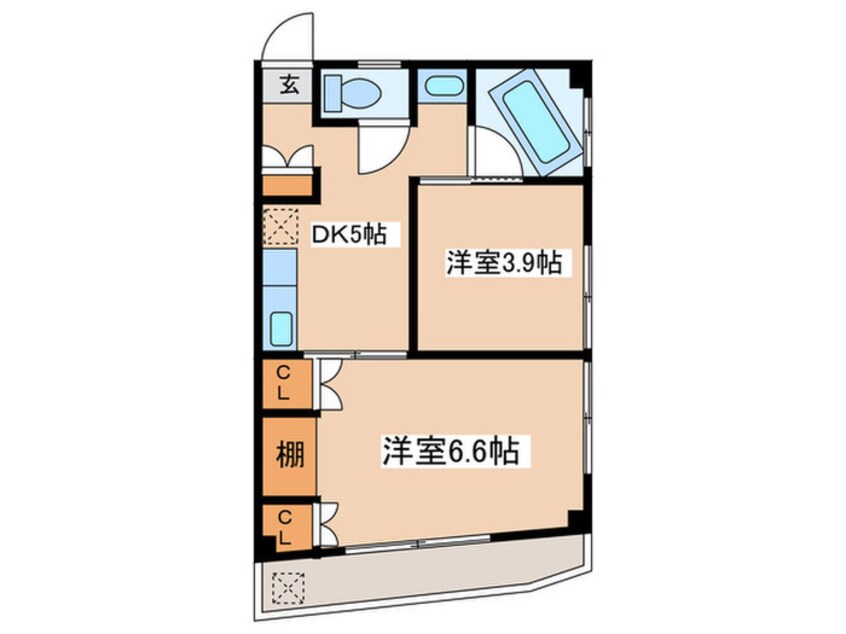 間取図 ゴールデンハイツ上池(402)