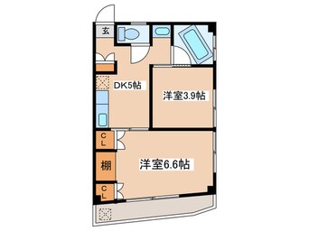 間取図 ゴールデンハイツ上池(402)