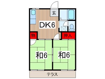 間取図 フォ－ブル高橋Ａ棟