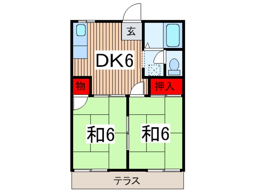 間取図 フォ－ブル高橋Ａ棟