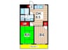 ソフィアマンション 2DKの間取り