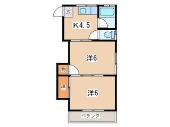 間取図 サニ－ハイツ手広