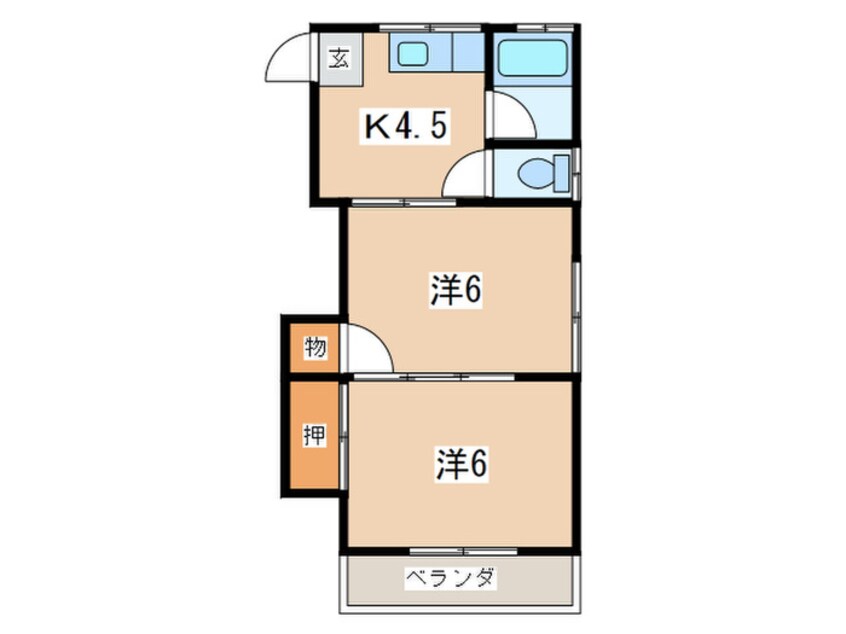 間取図 サニ－ハイツ手広