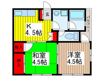 間取図 トリエ－ルもとまち