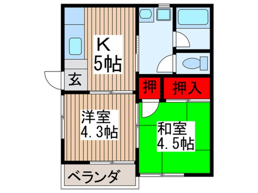 間取図 トリエ－ルもとまち