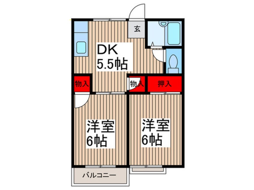 間取図 エレガンスハイムＢ