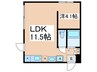 CHELSEA　GARDEN 1LDKの間取り