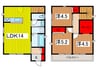 三室戸建K 3LDKの間取り
