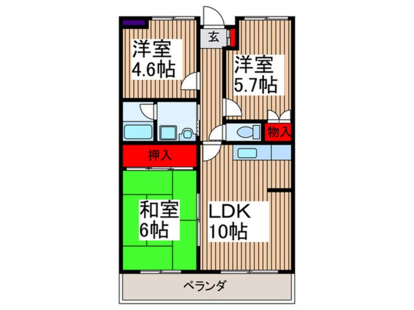 間取図 ベルメゾン武蔵浦和