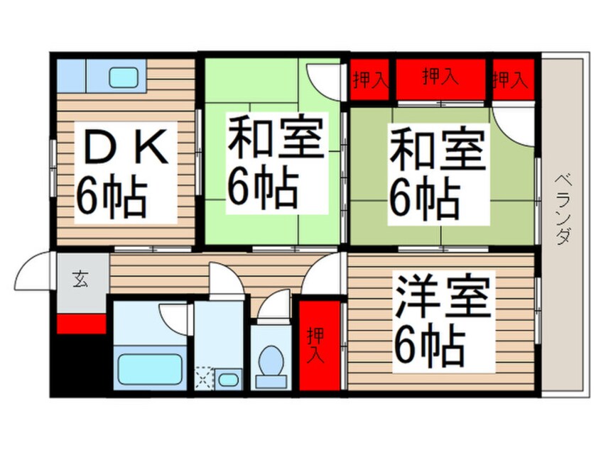 間取図 月見野館