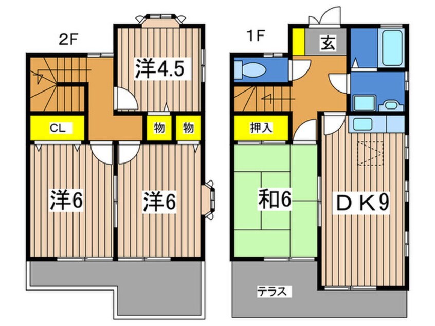 間取図 グリーンテラス名瀬