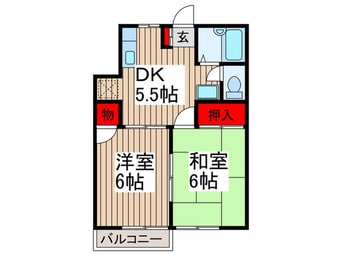 間取図 千間台グリ－ンハイツ