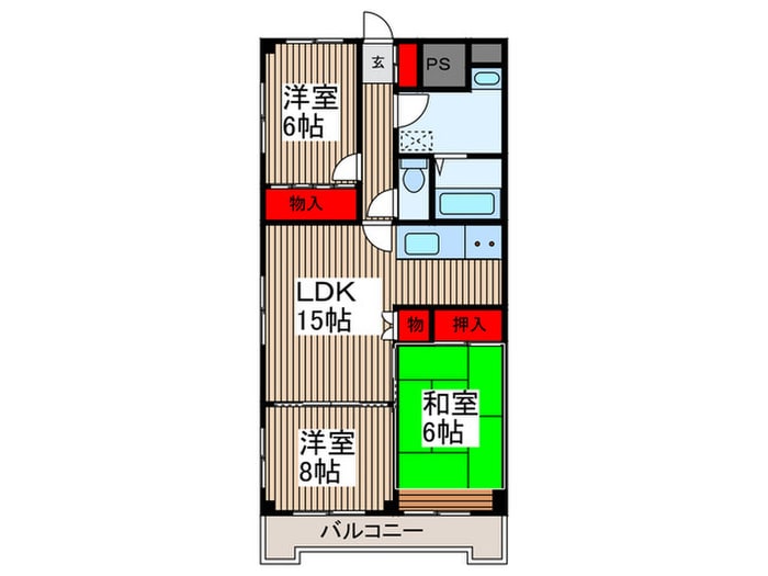 間取り図 エテルナ・ルミエ－ラ芝