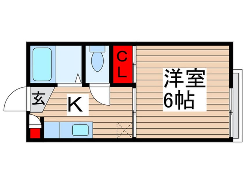 間取図 第３コーポイシイ