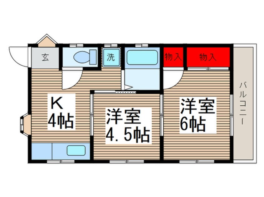 間取図 オリエンタルコーポ