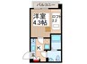 KLEIS西浦和Ⅱ 1Kの間取り