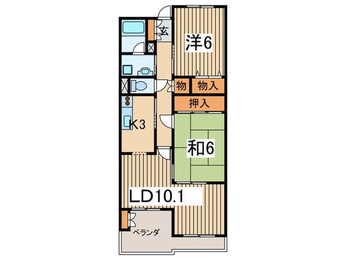 間取り図 クリア砧公園