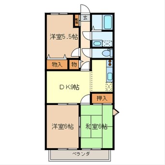 間取図 ロックヒルズＡ棟